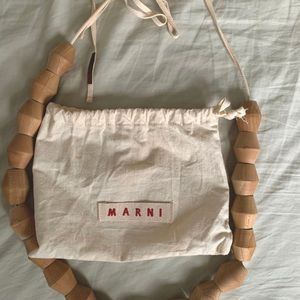 Marni wood necklace